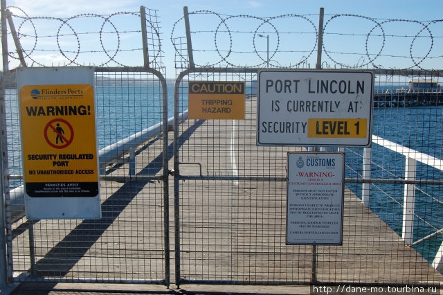 Проход закрыт Порт-Линкольн, Австралия