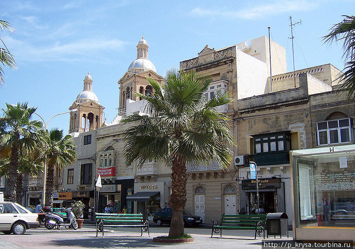 Улица одного из мальтийских городов Остров Мальта, Мальта