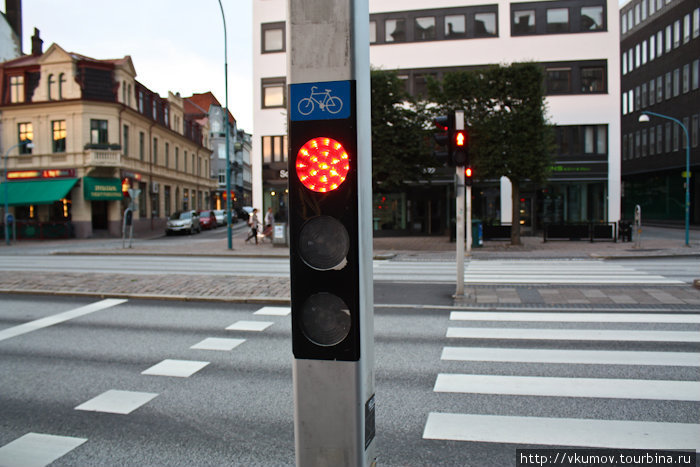 Светофоры для велосипедистов. Хельсингборг, Швеция