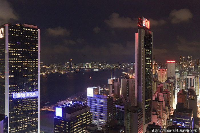 Гонконг с крыши небоскрёба в Wan Chai