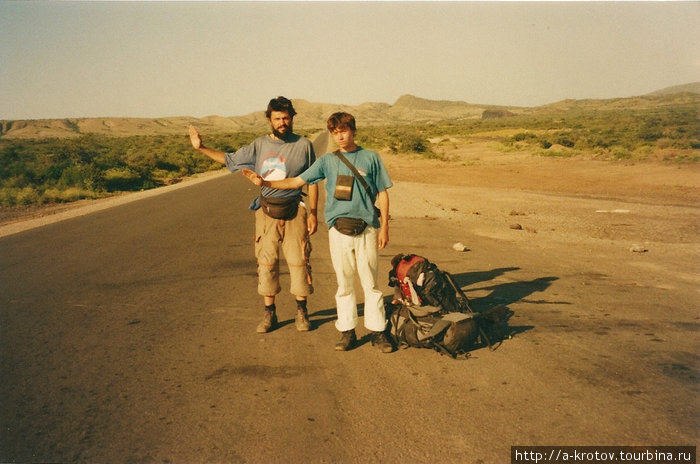 Антон Кротов и Илья Алигожин на трассе на Харар Харэр, Эфиопия