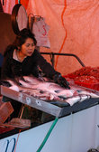 Субботний рыбный рынок в портовом районе Стивстон.
