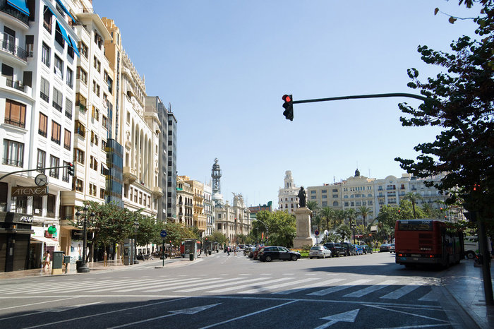 Plaza Ayuntamento во всей своей красе Валенсия, Испания