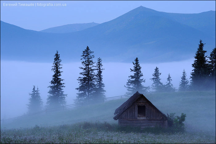 Карпатские горы, село Дземброня Дземброня, Украина