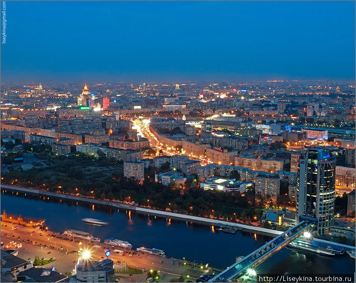 Вид в центр Москва, Россия
