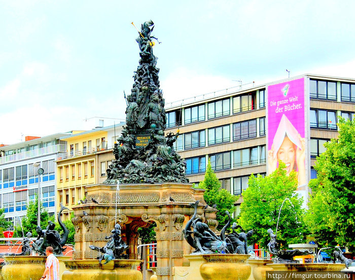 Ещё один городской фонтан. Мангейм, Германия