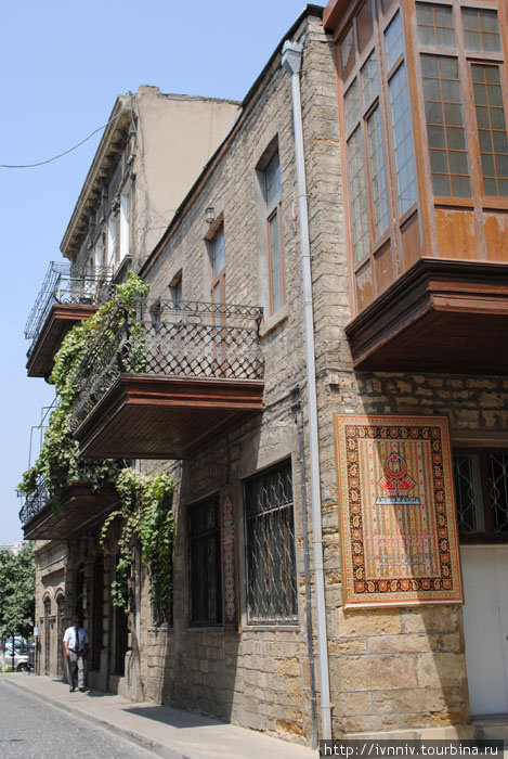 Баку: набережная и старый город Баку, Азербайджан