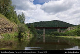 река большая сатка / железнодорожный мост