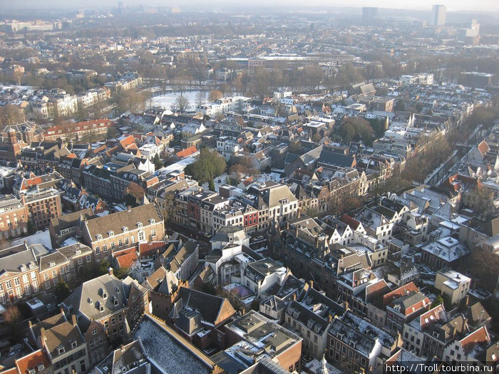 Просторы Голландии тают в дымке Утрехт, Нидерланды