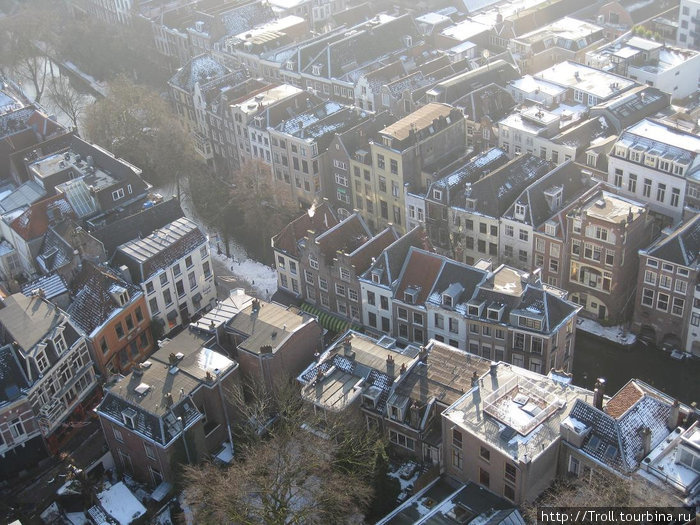 Вид сверху Утрехт, Нидерланды