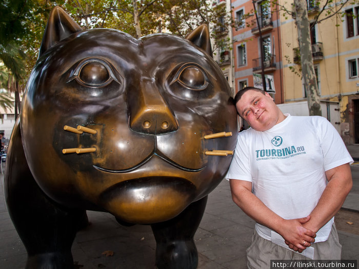 Памятник коту Барселона, Испания