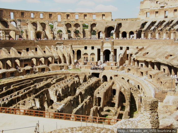 Вид на арену со второго этажа Рим, Италия