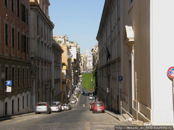 Улочка в Риме — по дороге к Санта Мария Маджоре Рим, Италия