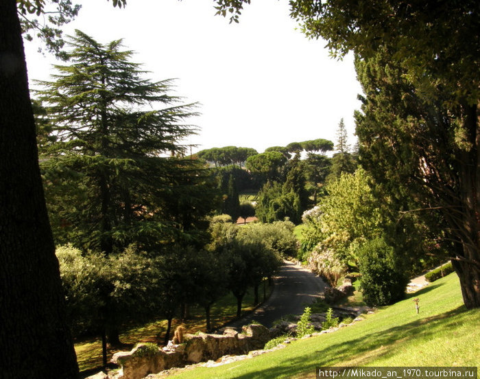 Сад расположен террасами Рим, Италия