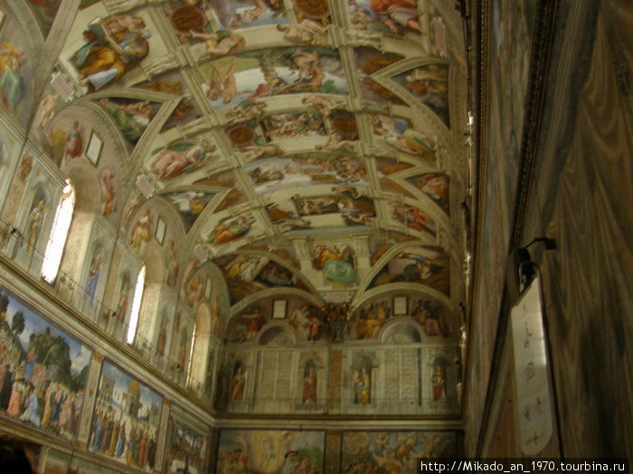Сикстинская капелла, потолок Рим, Италия