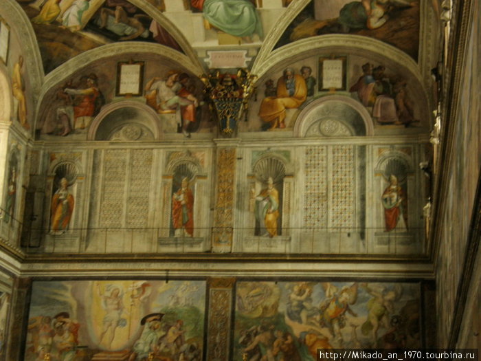 Передняя стена в сикстинской капелле Рим, Италия