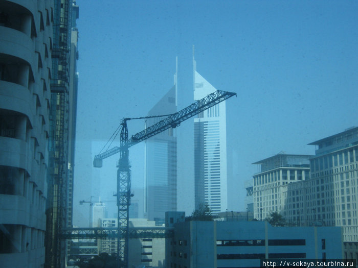 вид из номера самого высокого отеля в мире ОАЭ