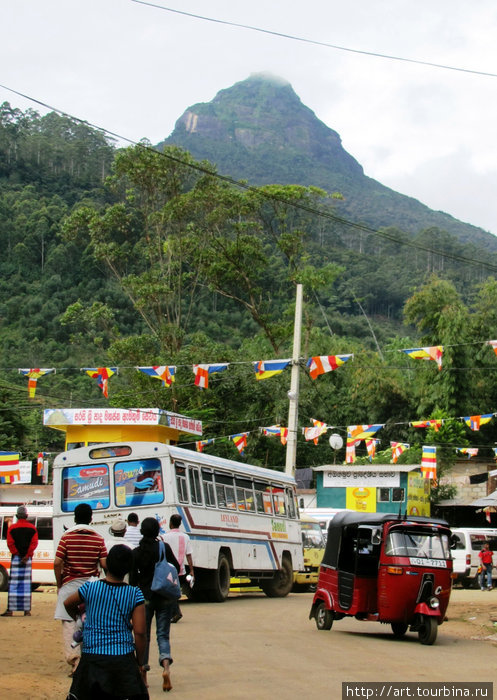 Маскелия — отсюда начинают восхождение на гору. Центральная провинция, Шри-Ланка