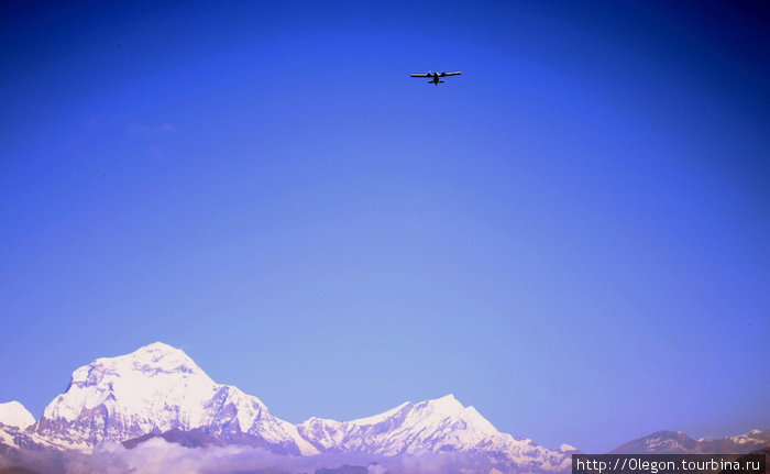 Полёты над горами Зона Дхавалагири, Непал