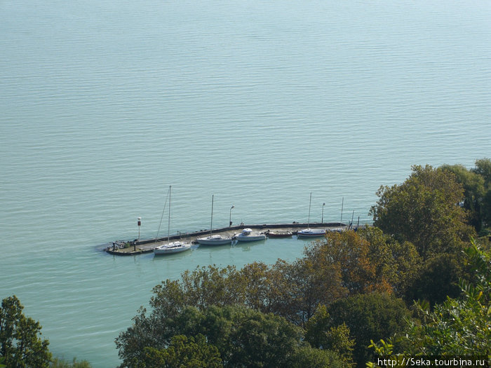 Вид на озеро Балатон Тихань, Венгрия