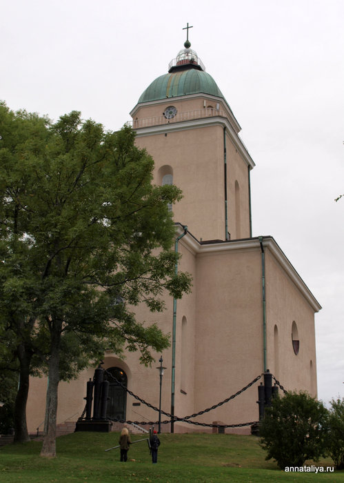 Церковь с маяком на крыше Хельсинки, Финляндия