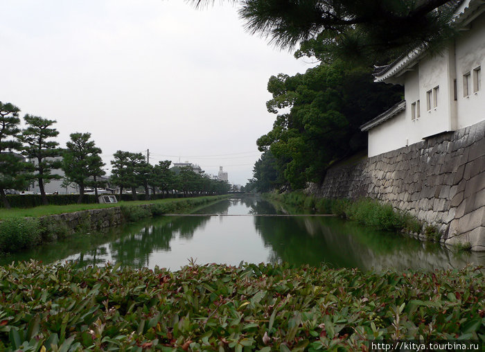 Ров замка Нидзё Киото, Япония