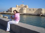 на месте замка стоял Александрийский маяк.