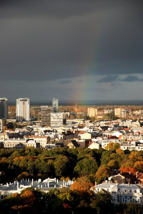 в этот момент было две радуги, следующая дальше Рига, Латвия