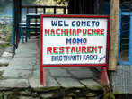 Ресторан назван в честь горы Мачапуча — ее отсюда видно