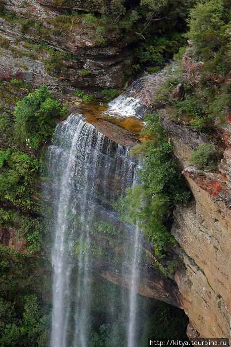 Воды в Австралии мало, поэтому все водопады тощие, несмотря на высоту. Катумба, Австралия