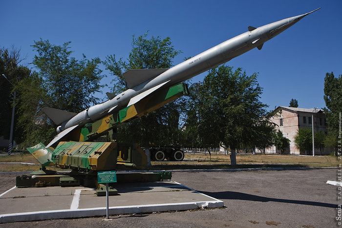 Ракета В-750 из ракетного комплекса С-75 «Волхов». Знаменск, Россия