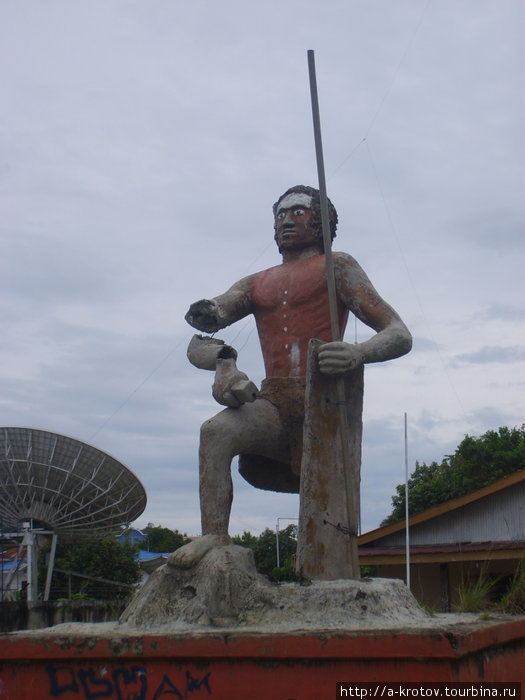 Соронг -- западное Папуа, и жители этого городка Соронг, Индонезия