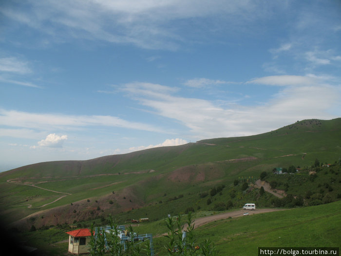 внизу  фотографии (правда не очень хорошо видно) крепление канатной дороги Киргизия