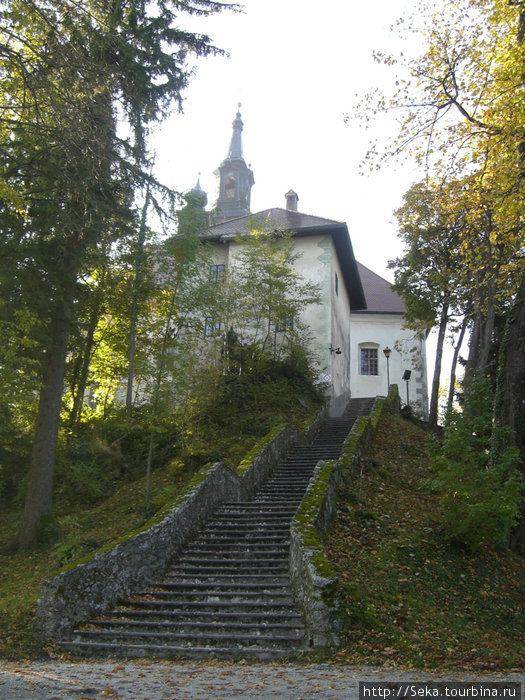 Ступени к церкви Блед, Словения