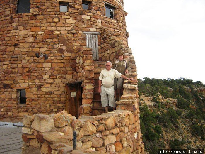 Сторожевая башня у Гранд Каньона. Национальный парк Гранд-Каньон, CША