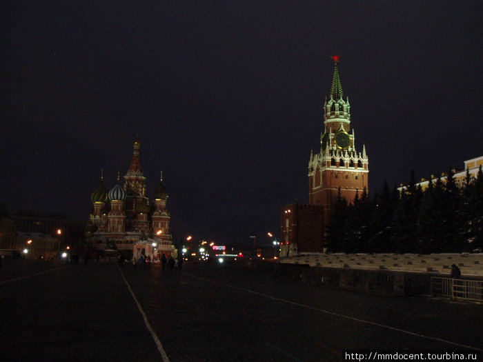 Москва, первый день Нового года Москва, Россия