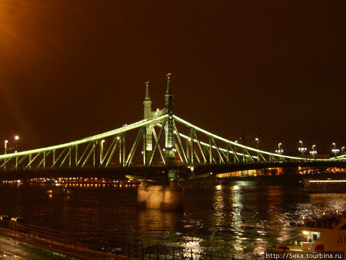Вид на мост Свободы Будапешт, Венгрия