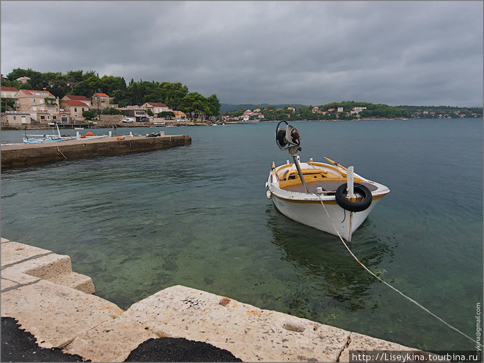 на юге острова, в основном мелкие рыбацкие деревушки Корчула, остров Корчула, Хорватия