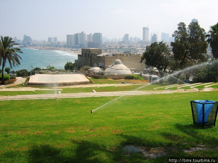Вид на Тель-Авив с холма Яффо. Тель-Авив, Израиль