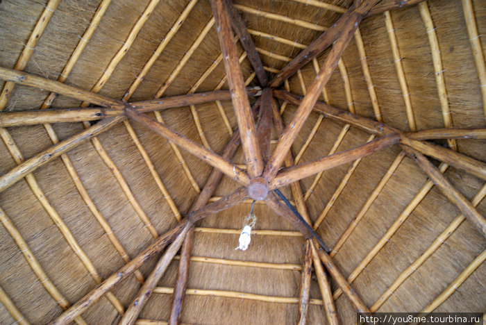 крыша изнутри Острова Сесе, Уганда
