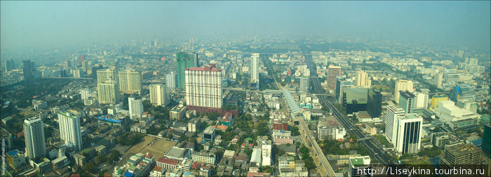 Панорама города Бангкок, Таиланд