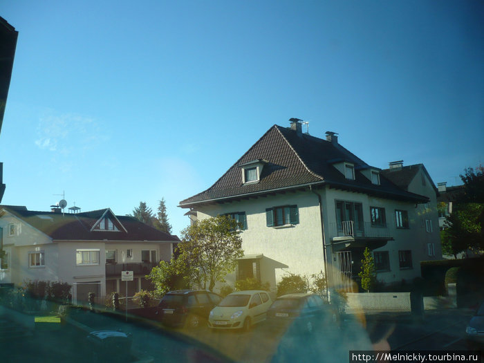 Несколько фото из окна автобуса Брегенц, Австрия