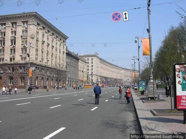 Улица Крещатик Киев, Украина
