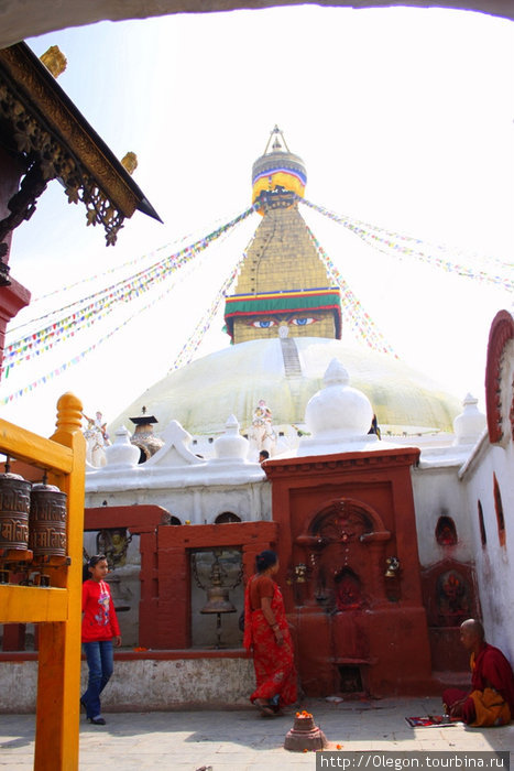 Святыня на торговом пути в Тибет Катманду, Непал