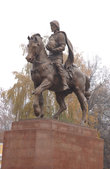 Памятник князю Олегу Рязанскому на Соборной площади.