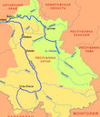 Карта-схема реки Катунь