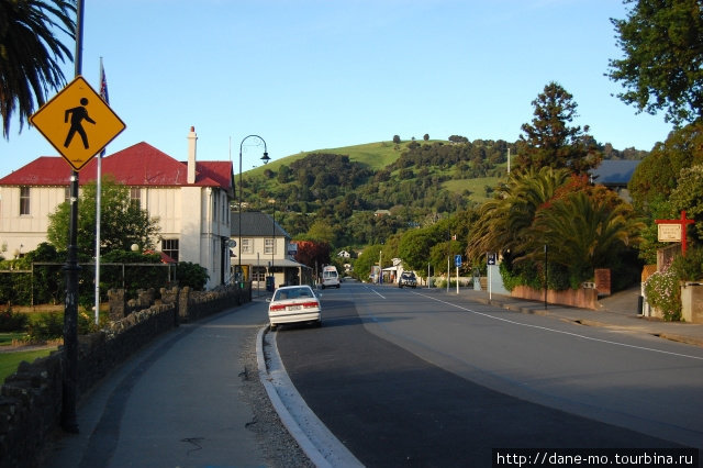 Столица полуострова Бэнкс Акароа, Новая Зеландия