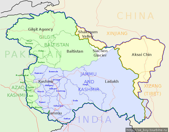 Кошмар и кашемир Кашмира Провинция Гилгит-Балтистан, Пакистан