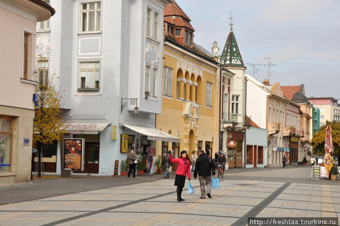 До пешеходной зоны в центре курорта — пару минут ходьбы... Пьештяны, Словакия