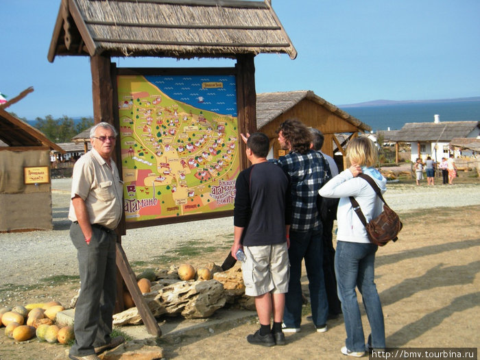 Схема этнографической деревни. Тамань, Россия